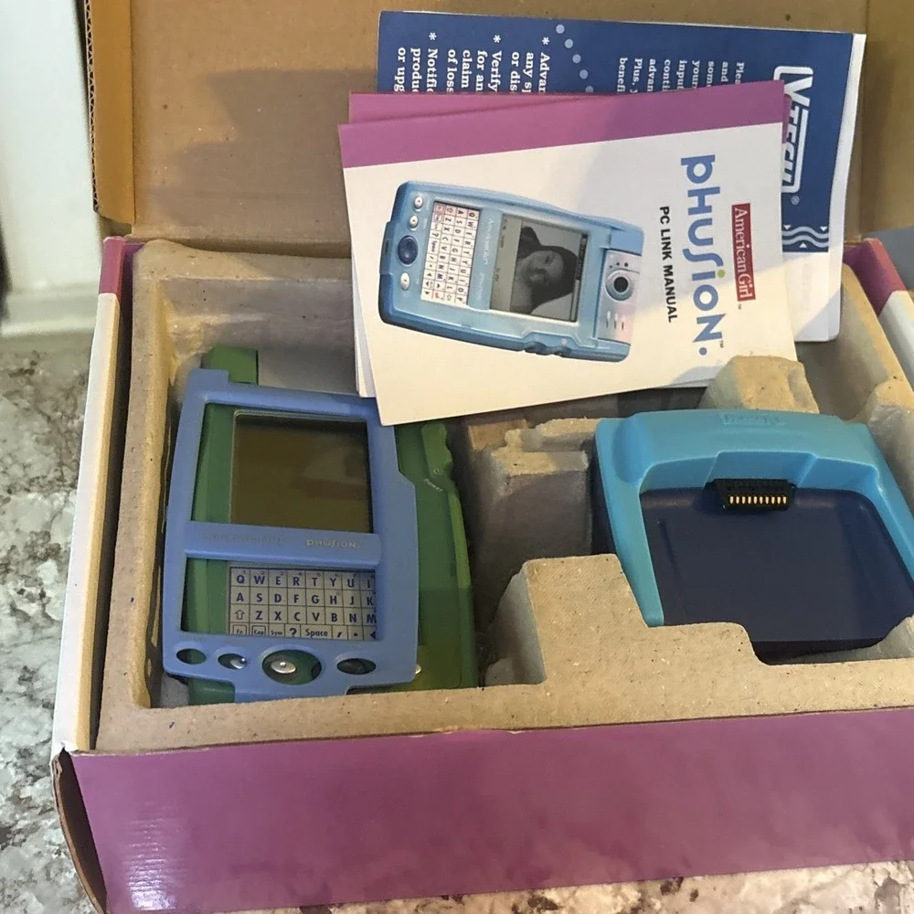 Vintage VTECH American Girl Phusion Handheld PDA Organizer Camera Tested Rare